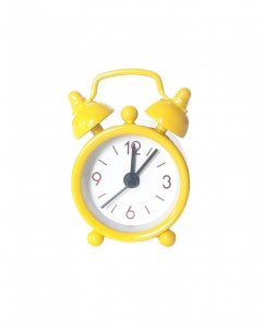 Mini alarm clock yellow